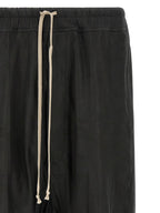 Black Lamb Leather Bermuda Shorts