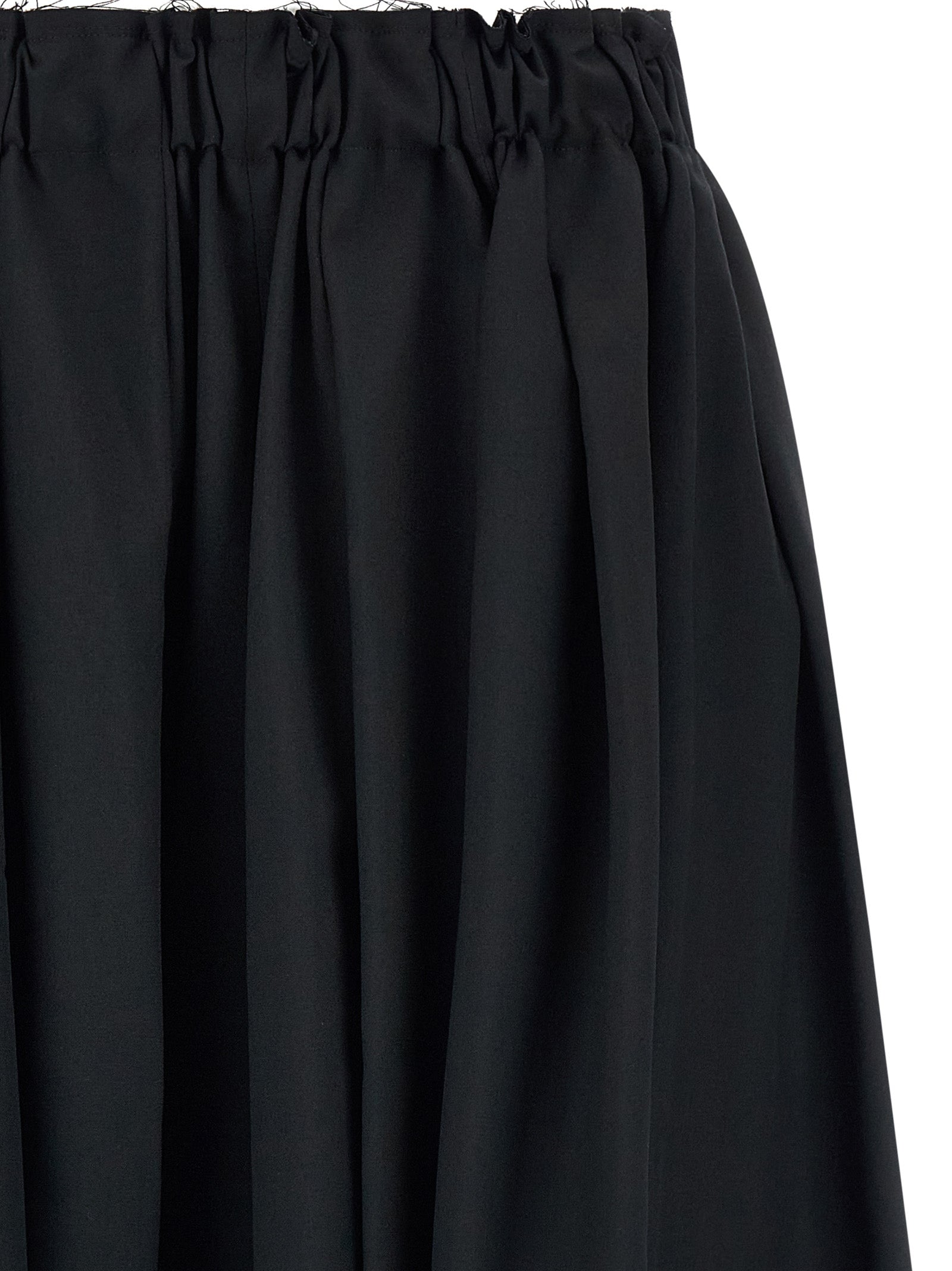 Black Wool Bermuda Shorts