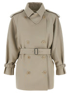Beige Cotton Coat