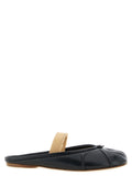 Black Lamb Leather Mules