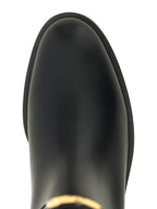 Black Calfskin Over The Knee