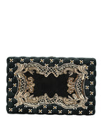 Black Velvet Gold Frame Clutch Evening Clutch Purse Bag