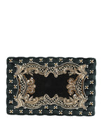 Black Velvet Gold Frame Clutch Evening Clutch Purse Bag