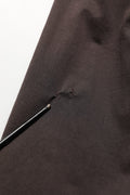 Brown Cotton Full Zip Men Bomber Jacket
