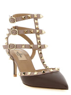 Multicolor Lamb Leather Mid Heel Pumps