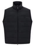 Blue Polyester Sleeveless Jacket