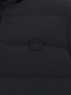 Blue Polyester Sleeveless Jacket