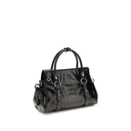 Black Calf Leather Bos Taurus Handbag