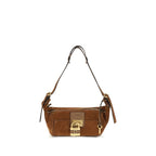 حقيبة كتف من جلد عجل بني بوس توروس
