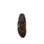 Brown Calf Leather Bos Taurus Clogs