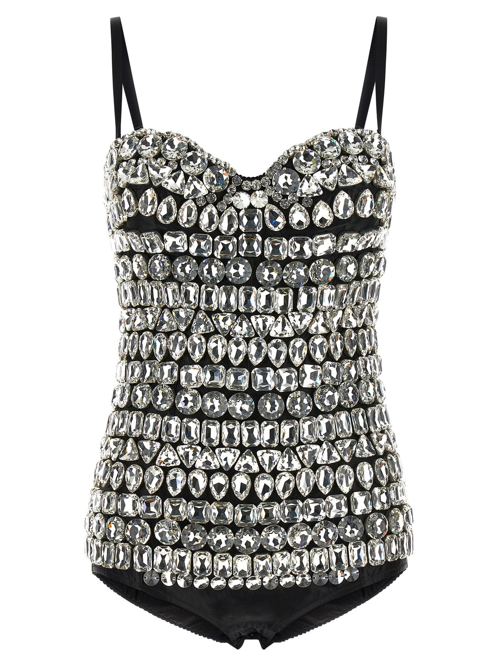 Silver Polyamide Bodysuit