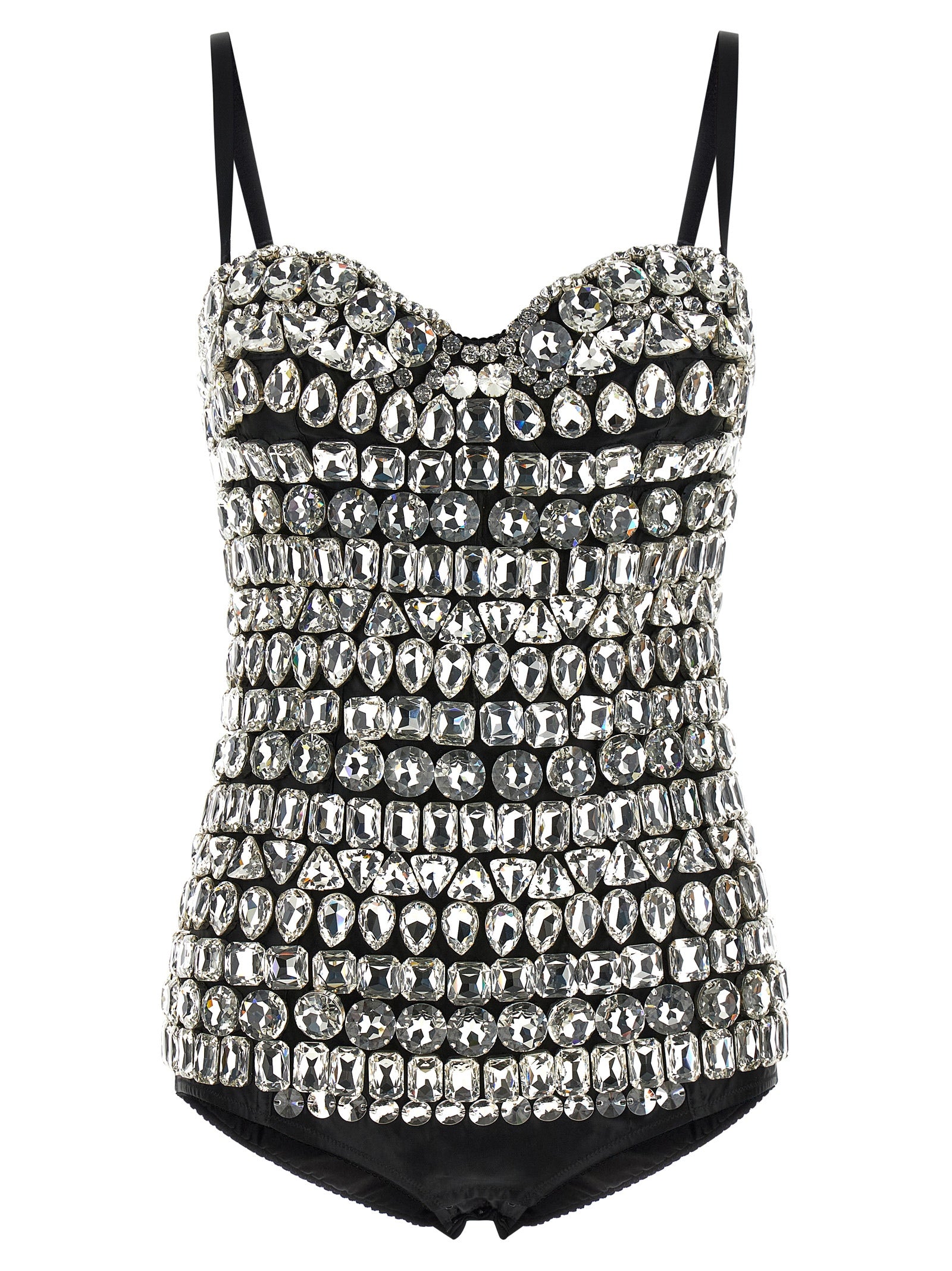 Silver Polyamide Bodysuit