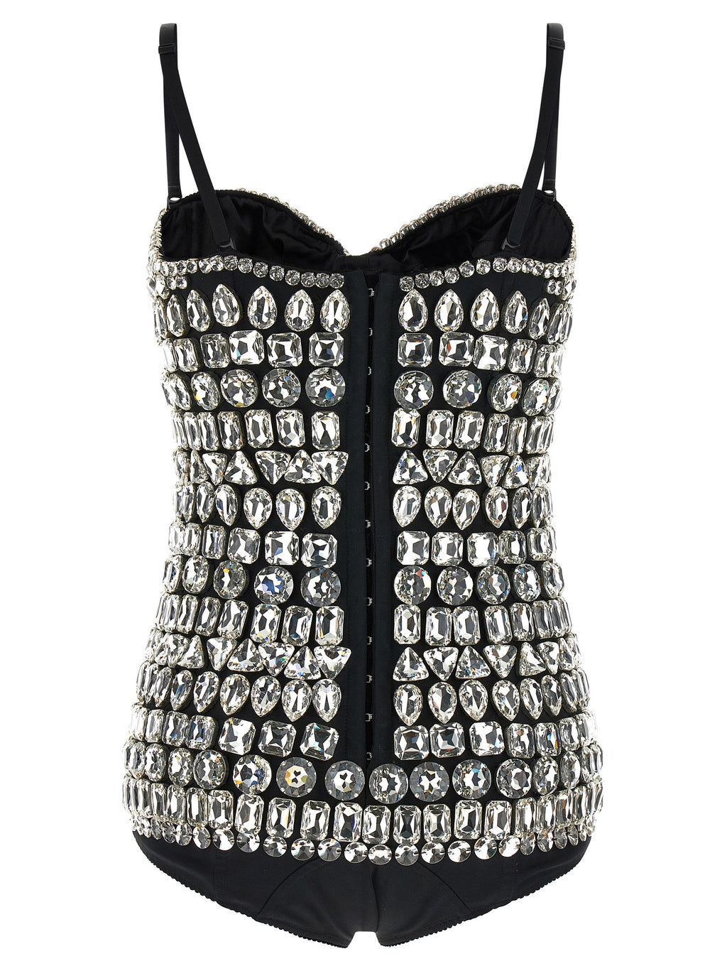 Silver Polyamide Bodysuit