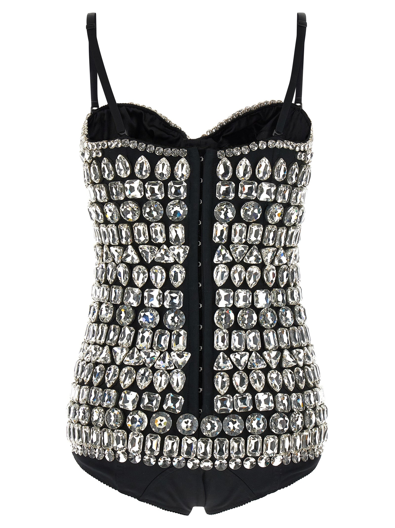 Silver Polyamide Bodysuit