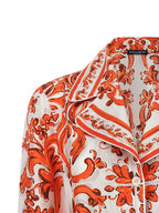 Orange Silk Blouse