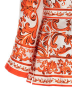Orange Silk Blouse