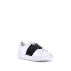White Calf Leather Bos Taurus Low Top Sneakers