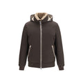 Brown Polyamide Shell Jacket