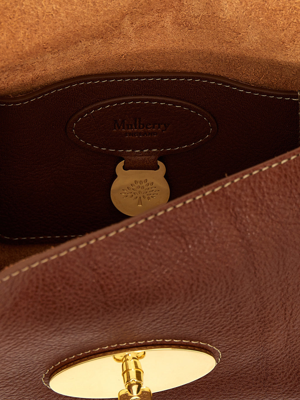Brown Bovine Leather Crossbody Bag