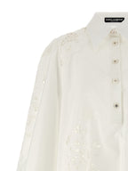 White Cotton Short Dress