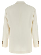 White Silk Blazer