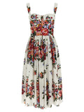 White Cotton Midi Dress