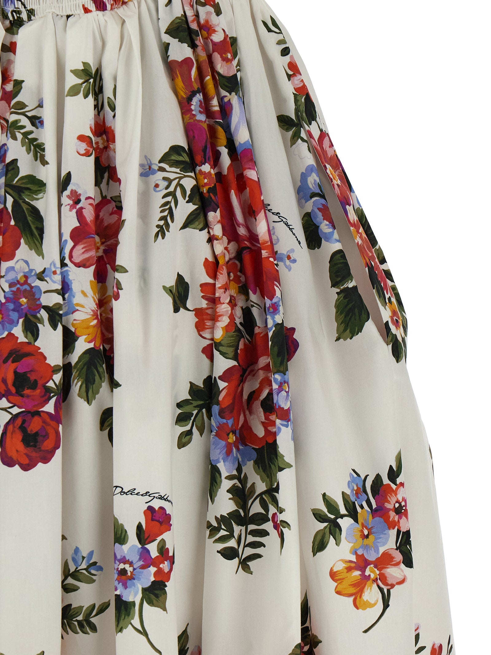 White Cotton Midi Dress