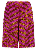 Multicolor Viscose Bermuda Shorts