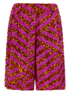 Multicolor Viscose Bermuda Shorts