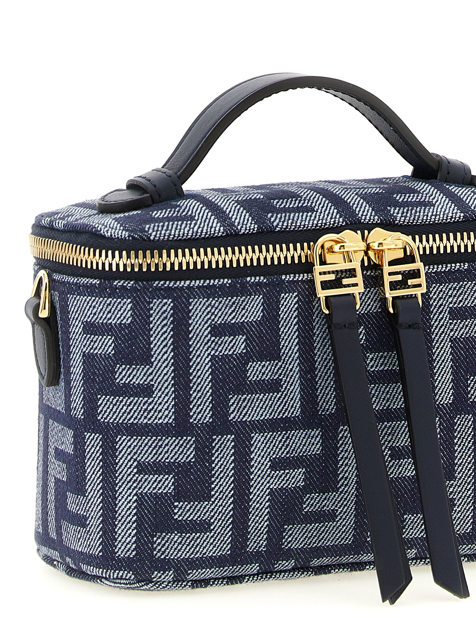 Blue Cotton Handbag