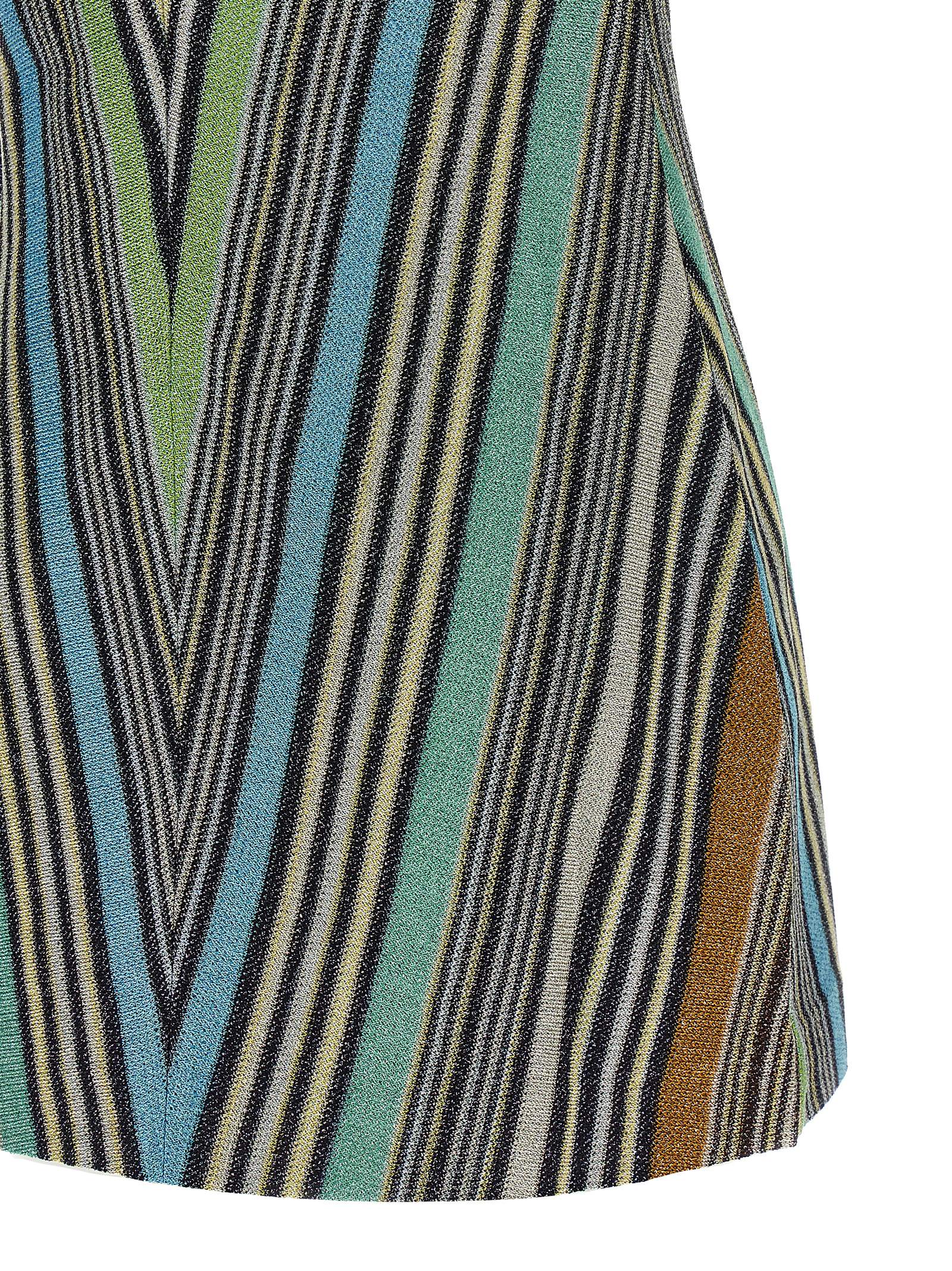 Multicolor Viscose Short Dress