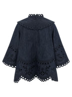 Blue Cotton Blouse