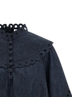 Blue Cotton Blouse
