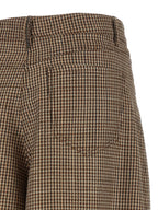 Brown Virgin Wool Bermuda Shorts