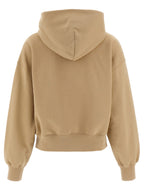 Beige Cotton Hoodie