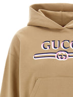 Beige Cotton Hoodie