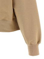 Beige Cotton Hoodie