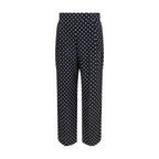 Black Silk Cropped Pants