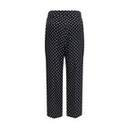 Black Silk Cropped Pants