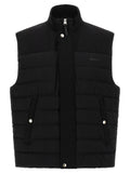 Black Nylon Sleeveless Jacket