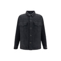 Black Cotton Full-Length Jacket