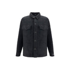 Black Cotton Shell Jacket