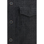 Black Cotton Shell Jacket