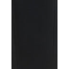 Black Acetate Long Skirt