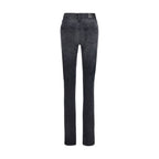 Black Cotton Skinny Jeans