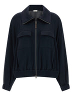 Blue Cotton Bomber