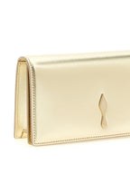 Gold Lambskin Clutch Bag