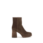 Brown Calf Leather Bos Taurus Ankle Boots