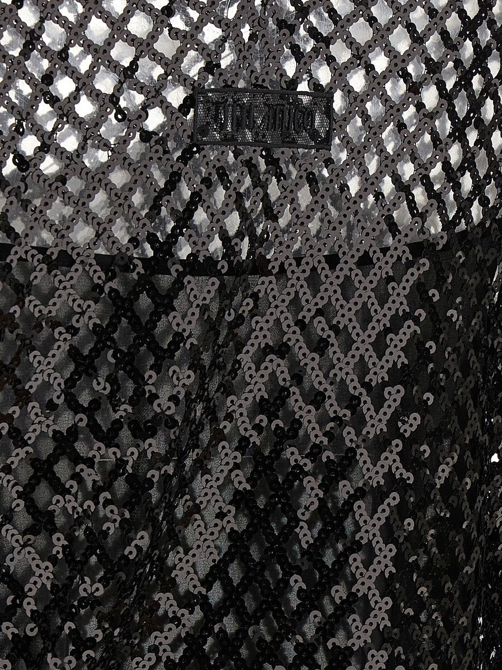 Black Polyester Short Dress
