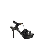Black Calf Leather Bos Taurus Platform Sandals